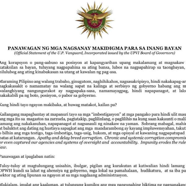 UPVI Condemns Corruption, Urges Accountability Across All Sectors thumbnail